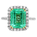 Round pave solitaire